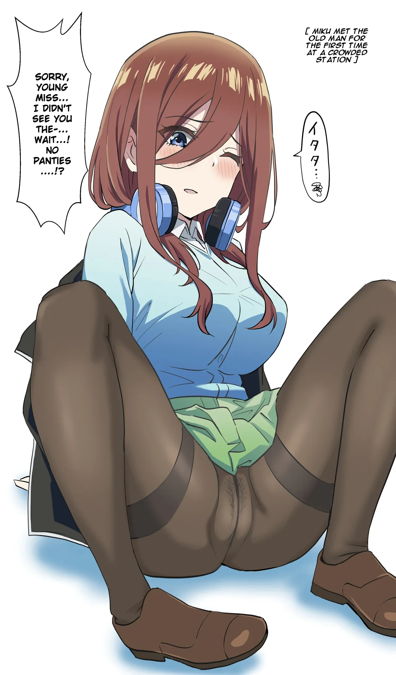 [Chiri Akuta] Miku's reckless prostitution (Gotoubun no Hanayome) [English] [Gagak_Ireng] (rewrite)