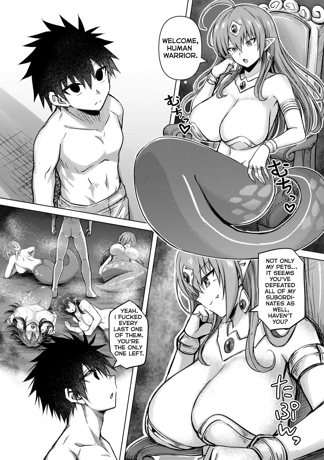 [Bareisho Tarou] Lamia no Joou, Hito no Ko o Haramasareru [English] [Kumoku]