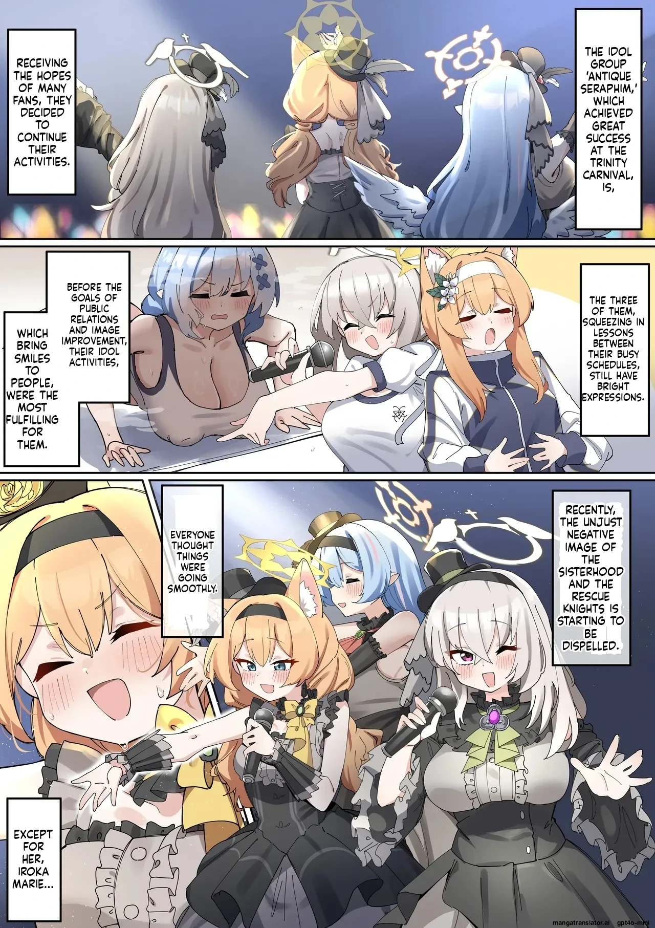 [Zea Lark] Futanari Mari-chan ga Osaru-san ni Naranai You ni Ganbaru Manga (Blue Archive) [English] [MTL]