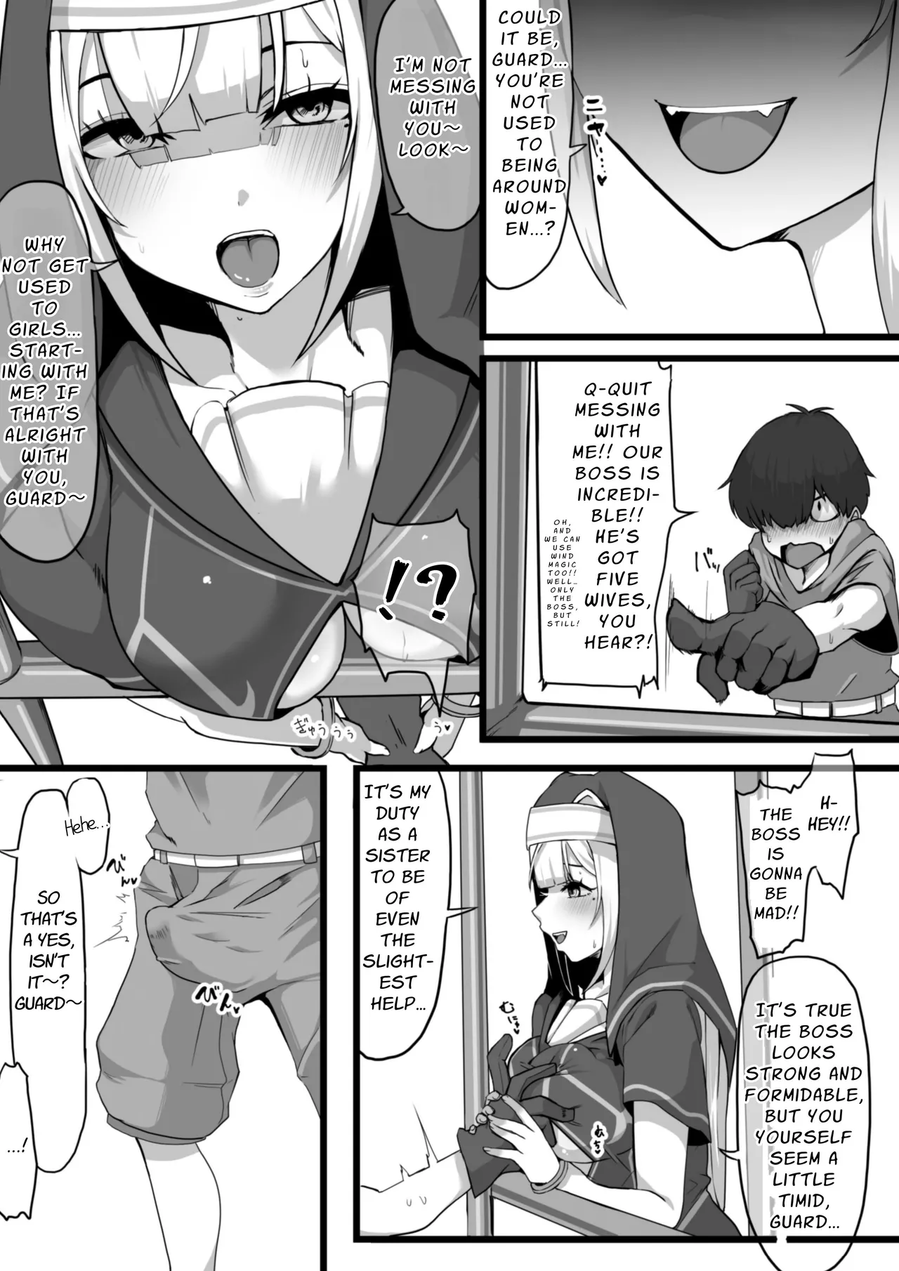 [Whisp (Nyarot)] Ansatsusha datta Onna Souryo-san ni Yuuwaku Sarete ~Amaama Oppai Shokei Sarete Shimau Maso Kanshu-san~ | The Masochistic Guard Seduced by the Assassin Nun ~Sweet Breast Punishment~ [English] [Link-Link]