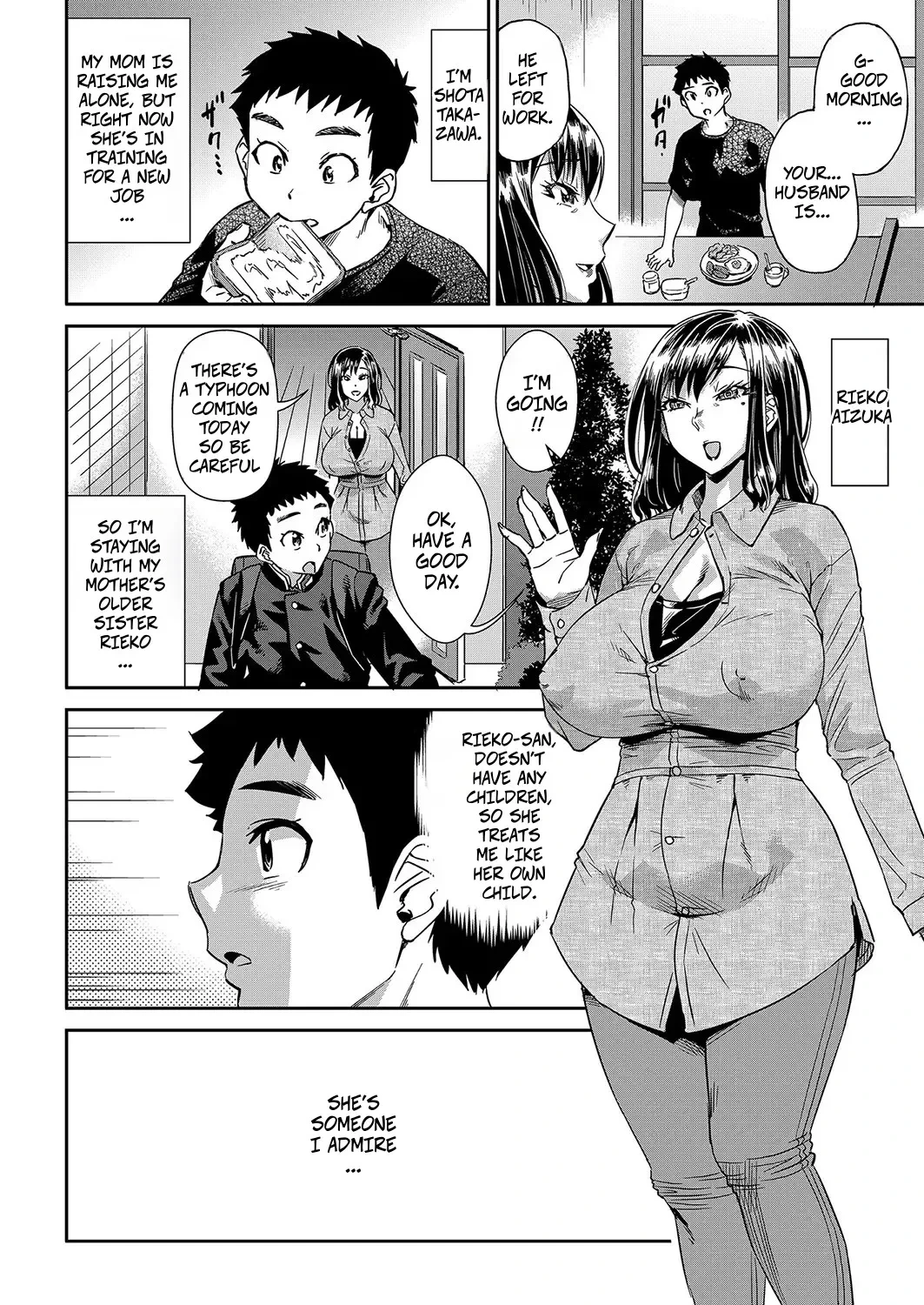 [Abe Morioka] Arashi no Yoru ni - on a stormy night (Iya Dakedo Ireraretai! NTR Sex ni Ochiteiku Bijin Hitozuma-tachi) [English] [Digital]