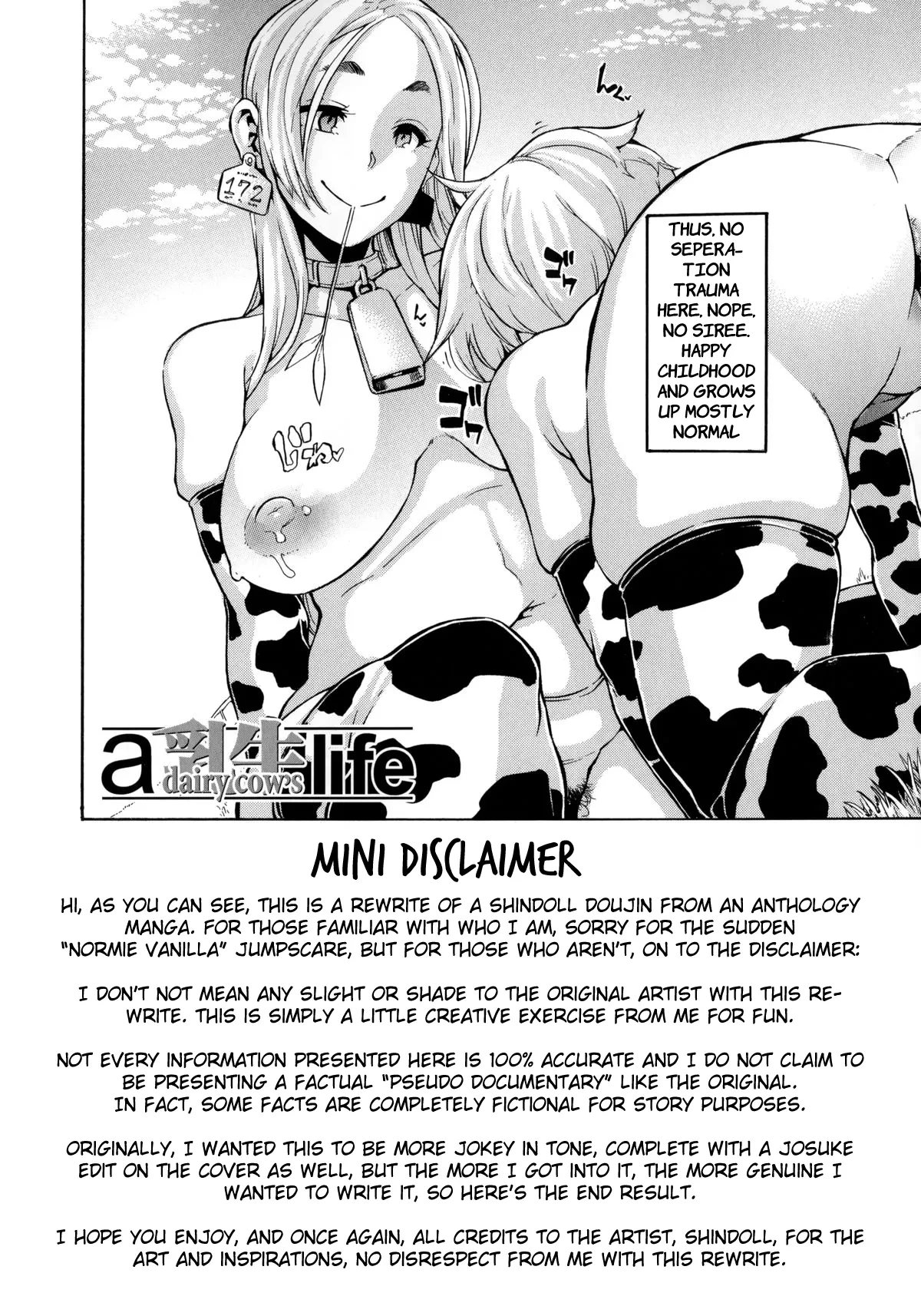 [ShindoL] (Rewrite) a dairy cow's life - Premium Edition Rewrite (Junai-Irregulars) [English]