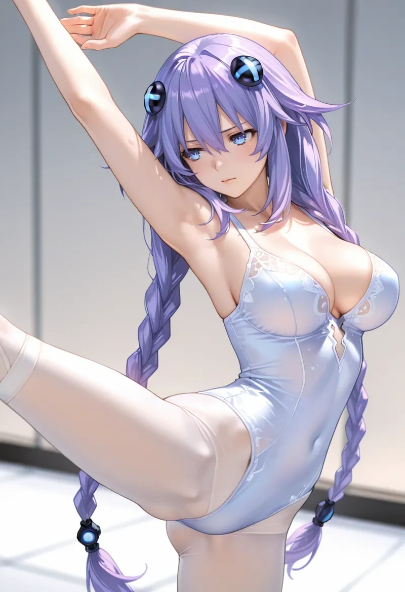 ぷゆゆ パープルハート バレエ [AI Generated]