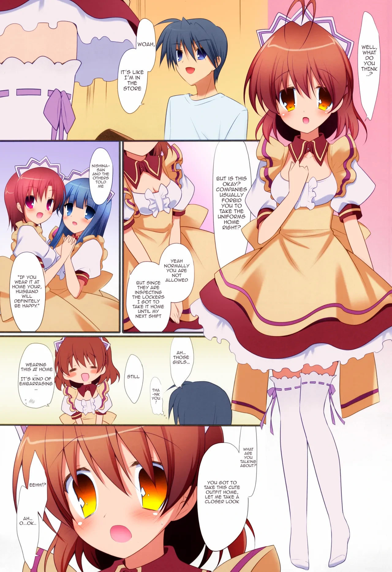 (CT17) [against (Sumii)] Yomenado | WIFED: That Time My Wife Came Home in Her Uniform, So I Creampied Her All Night! (Clannad) [English] {Awesome Sauce} [Hen_Colorist] [Colorized] [Decensored]