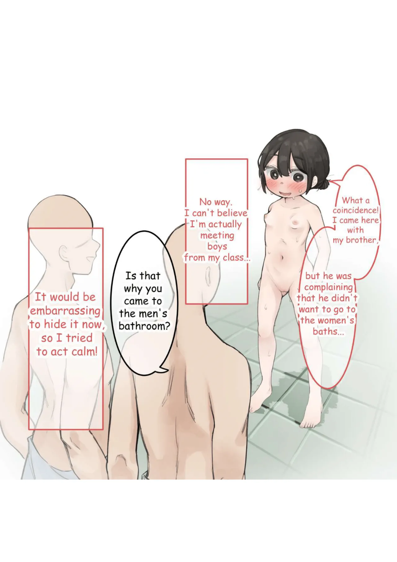 [Sena] Otoko Yu de Classmate ni Souguu Shita Onnanoko I A girl ran into a classmate [English]