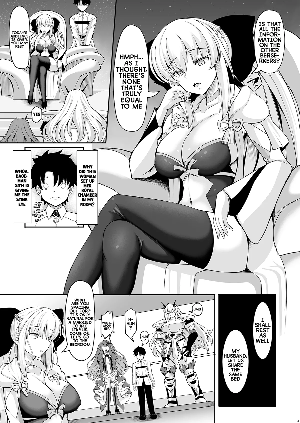 [Rocket Chousashitsu (Koza)] Joou Heika wa Boku no Oku-san | The Queen is my Wife (Fate/Grand Order) [English] [Digital]