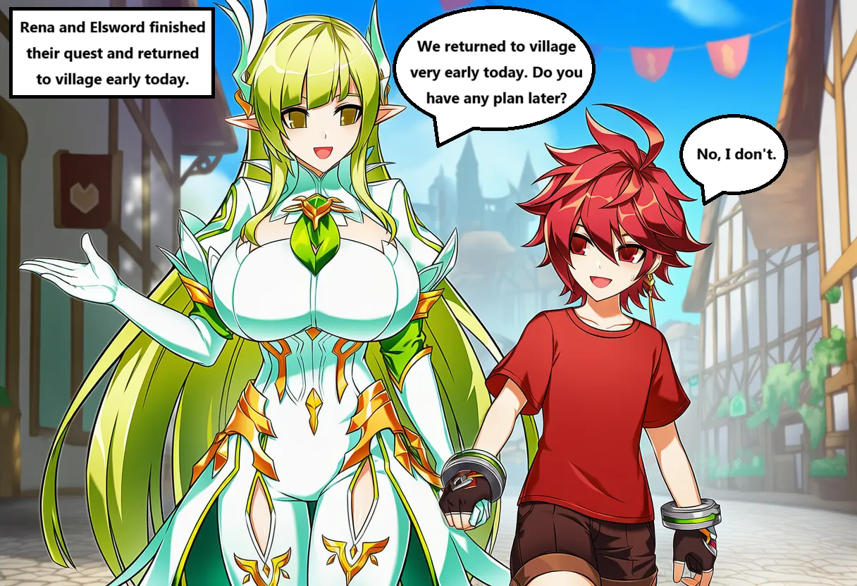 [Pixiv] Q DaB & Elsword [AI generated}