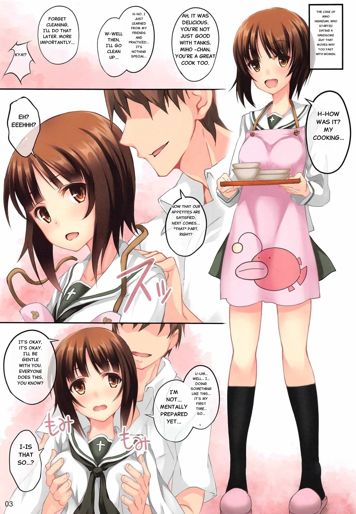 [Seven Days Holiday (Shinokawa Arumi, Koga Nozomu)] Girl's association (Girls und Panzer) [English]