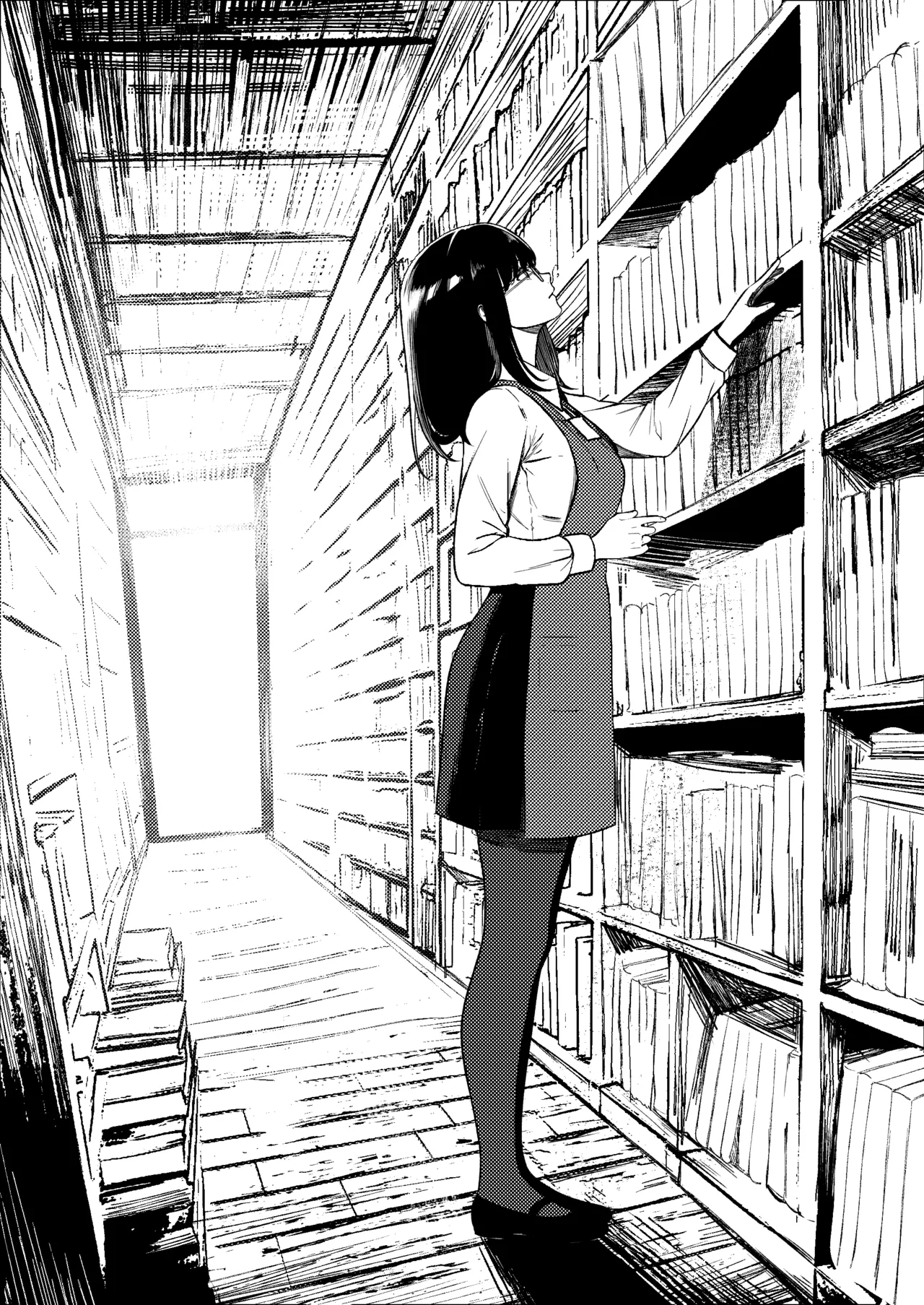[Kusuriyubi (Kuroyu)]  Honya de Hataraku Onee-san ga Kojirase Megane de  Jitsu wa Ero Numa
