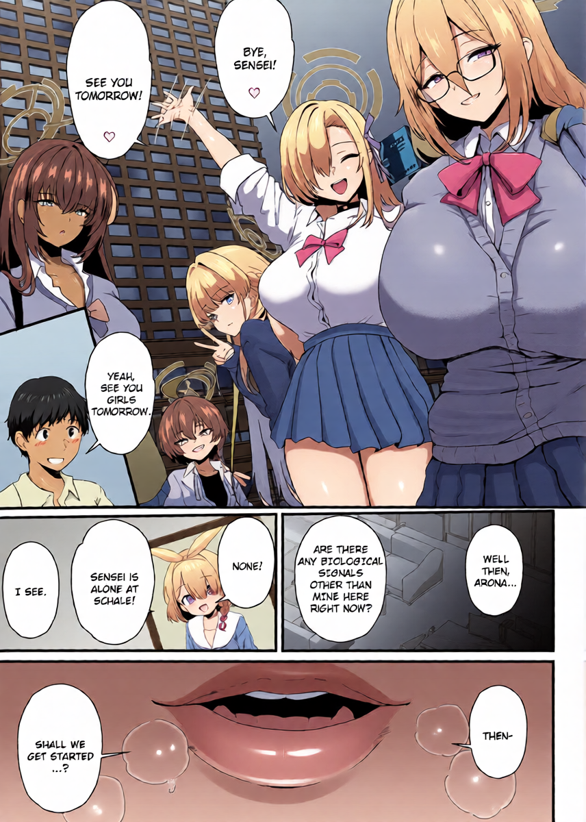 [Mugen Karaage (Agachi)] Ecchi na Seito wa Osuki desu ka? | Do You Like Lewd Students? (Blue Archive) [English] [Literally Starving] [Digital]