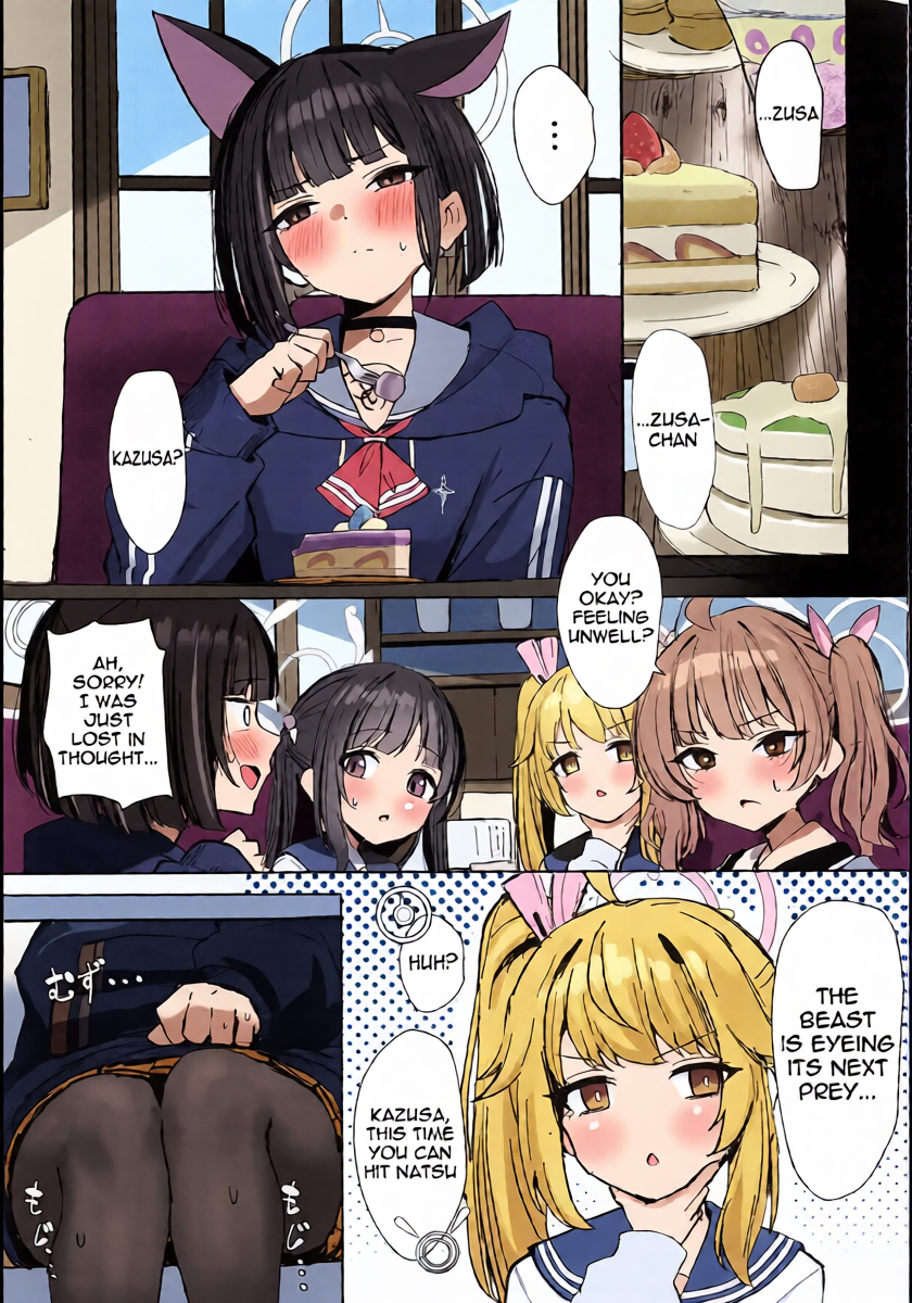 (C107) [NikomiC Ramen (Nichijou)] Kemono no In Neko Kyouyama Kazusa no Hatsujouki | Kyoyama Kazusa's estrus period (Blue Archive) [English] [meganekun_tl]