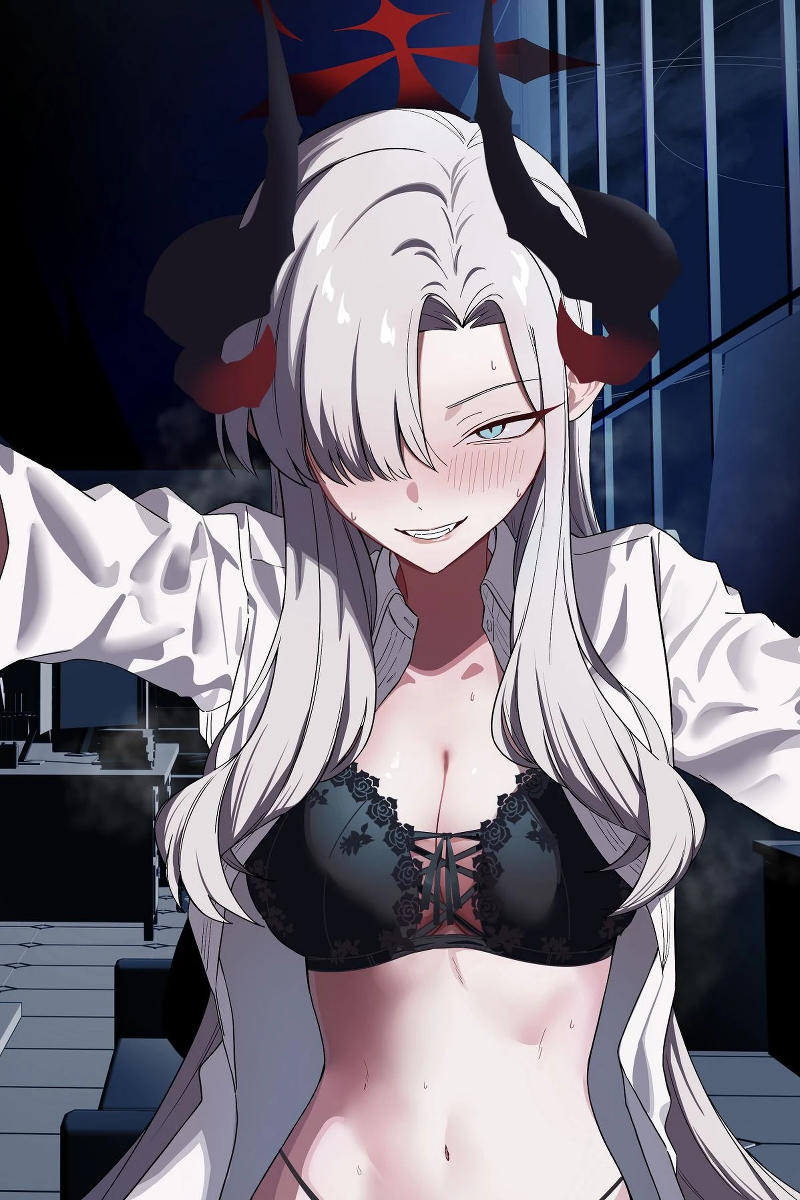 [Shaberu Suiteki (Saiun)] Hanuma Makoto ni Seiyoku Kanri Sareru Ohanashi (Blue Archive) [Digital]