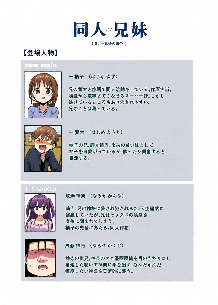 [2nd Life (Hino)] Doujin Kyoudai II. Hajime Kyoudai no Baai [Digital]
