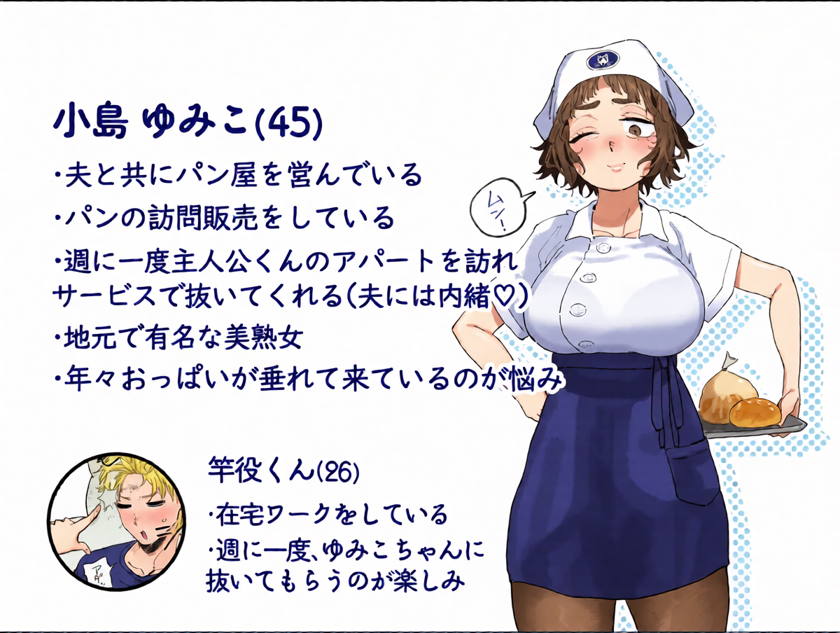 [Denki Neko (Toku)] Nuki Ari! Houmon Panya no Ero Oba-san [Digital]