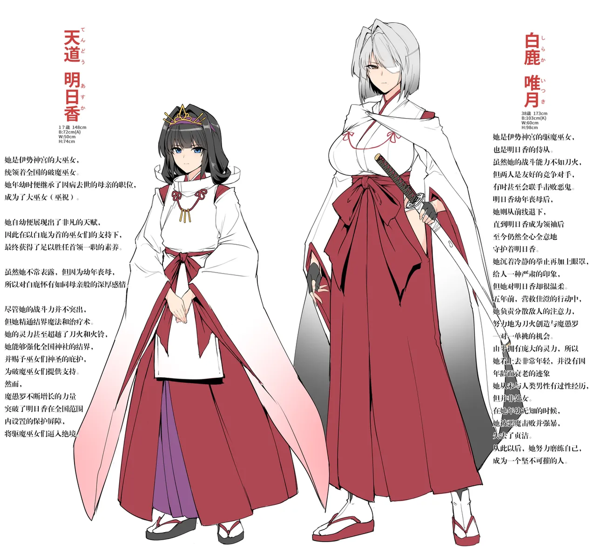 破魔の巫女ちょっと妄想キャラ設定（stp个人汉化）