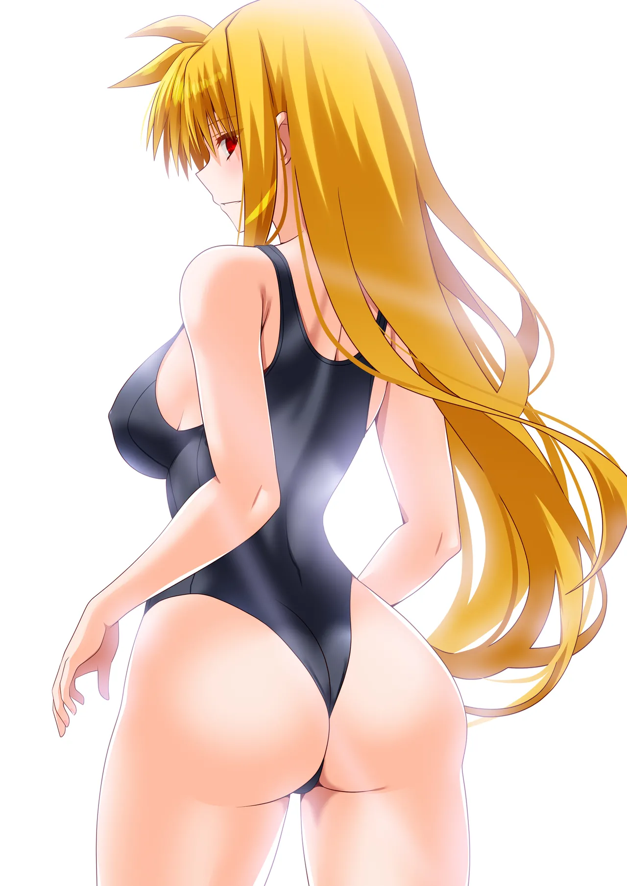 [Aquarius Gate (Engo)] Ganbou no Lost Logia III  JK Fate-san Kyouei Mizugi Hen (Mahou Shoujo Lyrical Nanoha) [Digital]