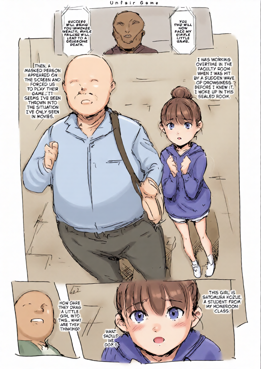 [Nanashi no Chinpoppu] Rifujin na Game | Unfair Game [English] [NudeSalad]