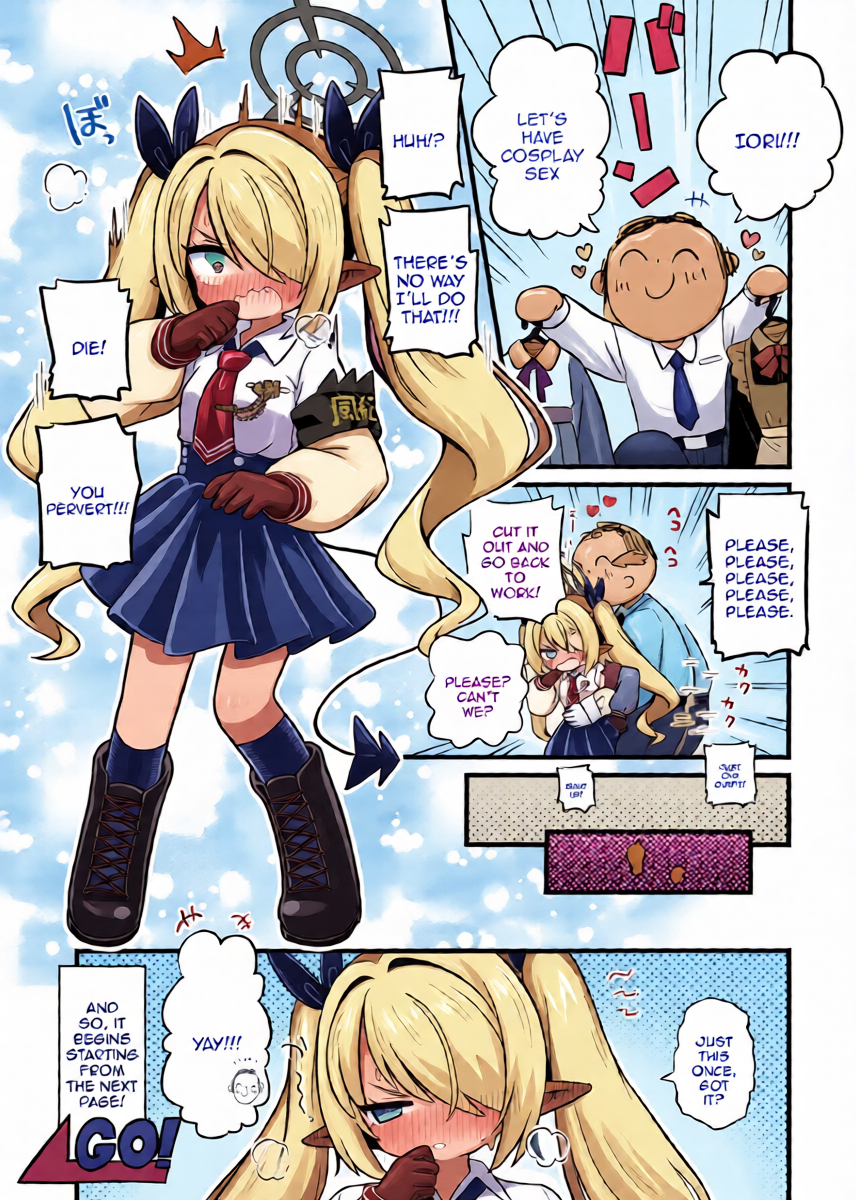 (C106) [Kemomimi-chanya (Yugana)] Iori ni Iroiro Kitemoraitai! | I Want Iori To Wear A Bunch Of Different Costumes For Me! (Blue Archive) [English] {Doujins.com}