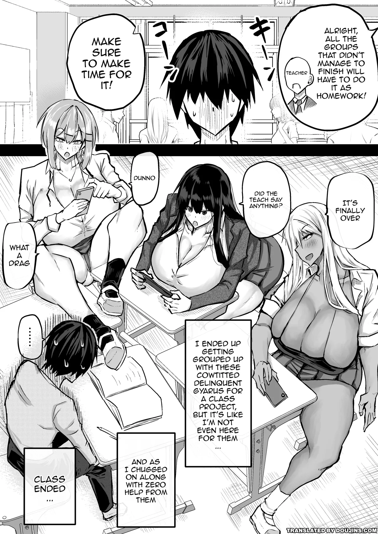[Chae] Zenbu Shiboritotte Kureru Deka Chichi Gal | The Huge Tittied Gals That Suck Everything Out Of Me [English] {Doujins.com}