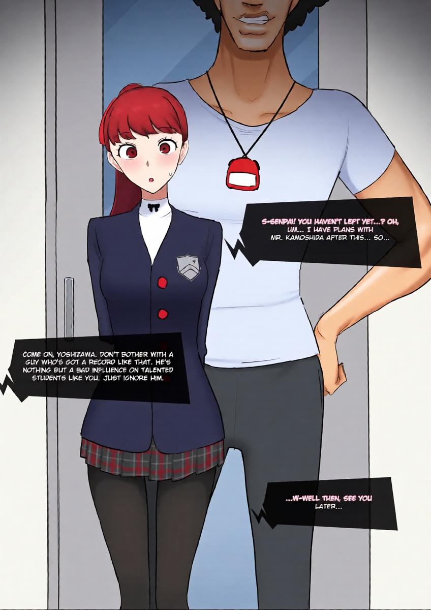[Giga] Kasumi Yoshizawa x Kamoshida + Prequel (Persona 5) [English]