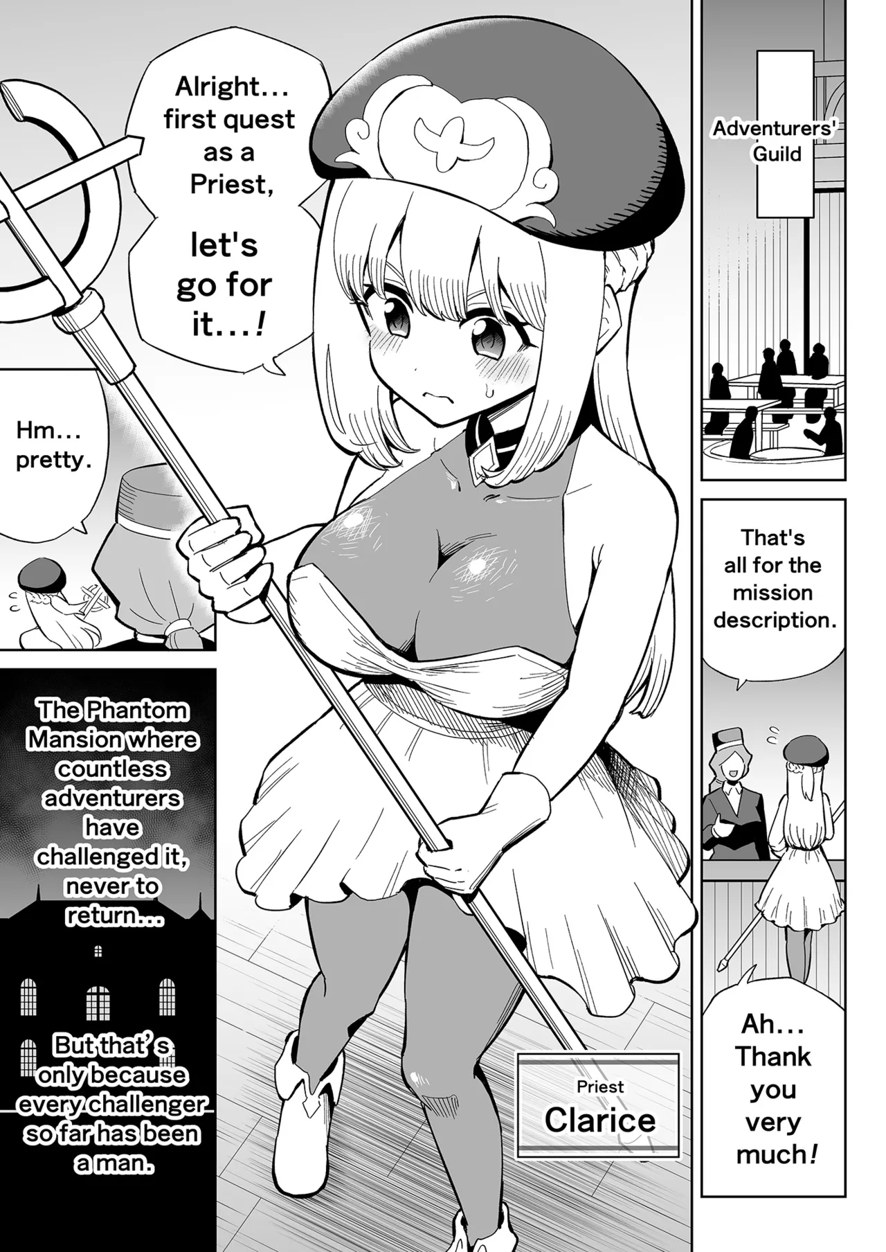 [Hitsumabushi] Futanari Priest Clarice to Akuryoukan | Futanari Priest Clarice and Phantom Masion [English]