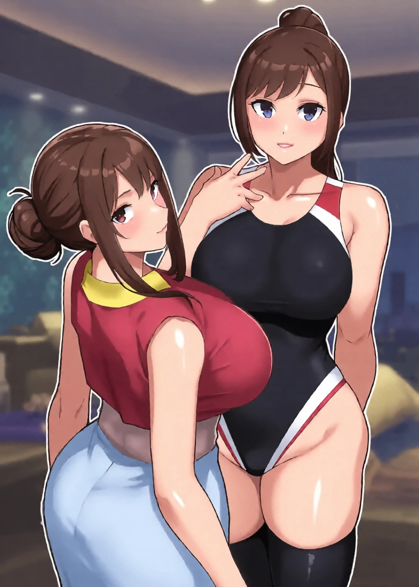 Rabuho de Dēto Kabe-Goshi ni Oyako to Sorezore Rei Rei Suru Hon [zenpen] - A Book About Dating In a Love Hotel With Mother And Daughter Through The Wall [Part 1]