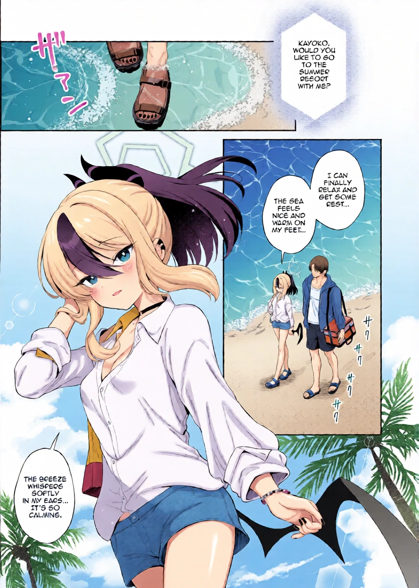 [Pandagaippiki. (Komi Zumiko)] Nuresuke Kayoko to Bustei de... + Omake Manga Ano Hi no Sonogo... | Rain Soaked Kayoko at the Bus Stop + Omake manga after that day. (Blue Archive) [English] [DeppoTL] [Digital]