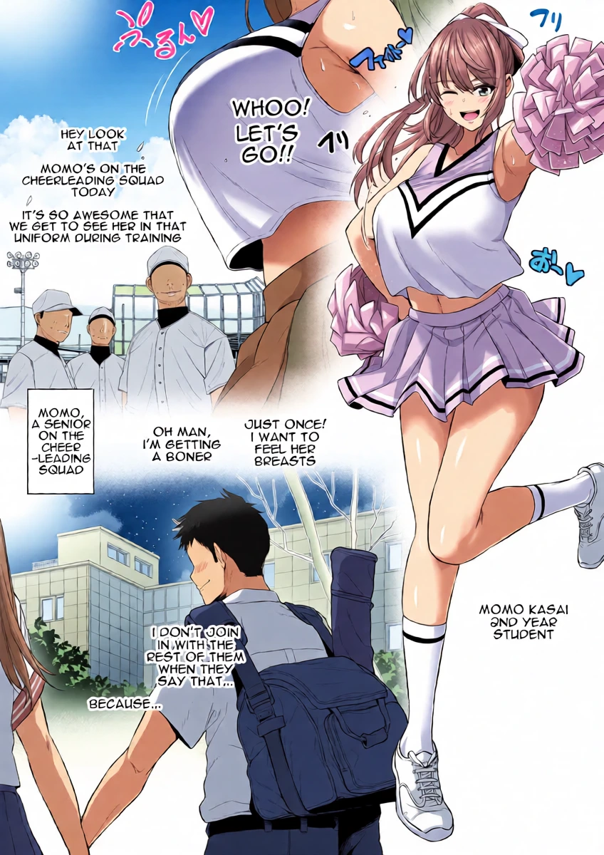 [Sevengar] Toshiue Cheerleader no Kanojo o Senpai no Dekachin ni Netorareru [English]