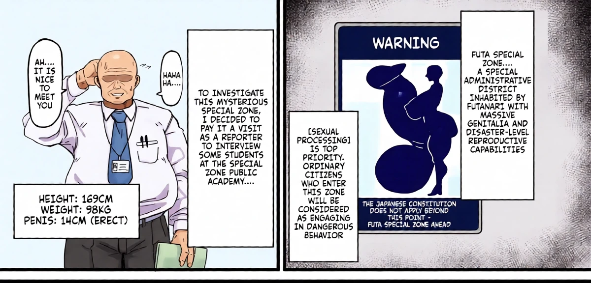 (C107) [Onasuga 99-Yen (Gero)] Futanari Special Zone Investigation Report: Masuru & Maruno only [English]