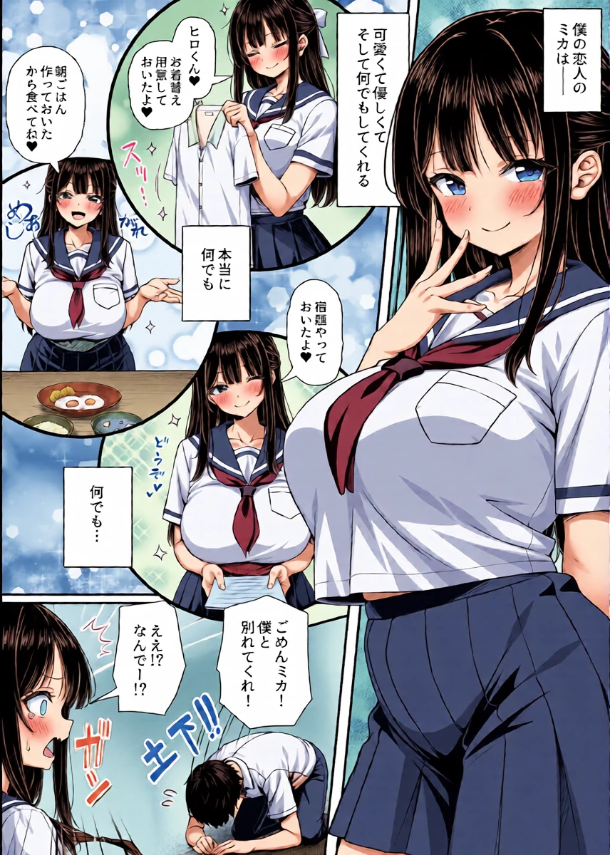 [Mimizu Thousand (Kuroneko Lamp)] Dekiai Kanojo ni Chinpo made Amayakasarete Dame ni Narisou