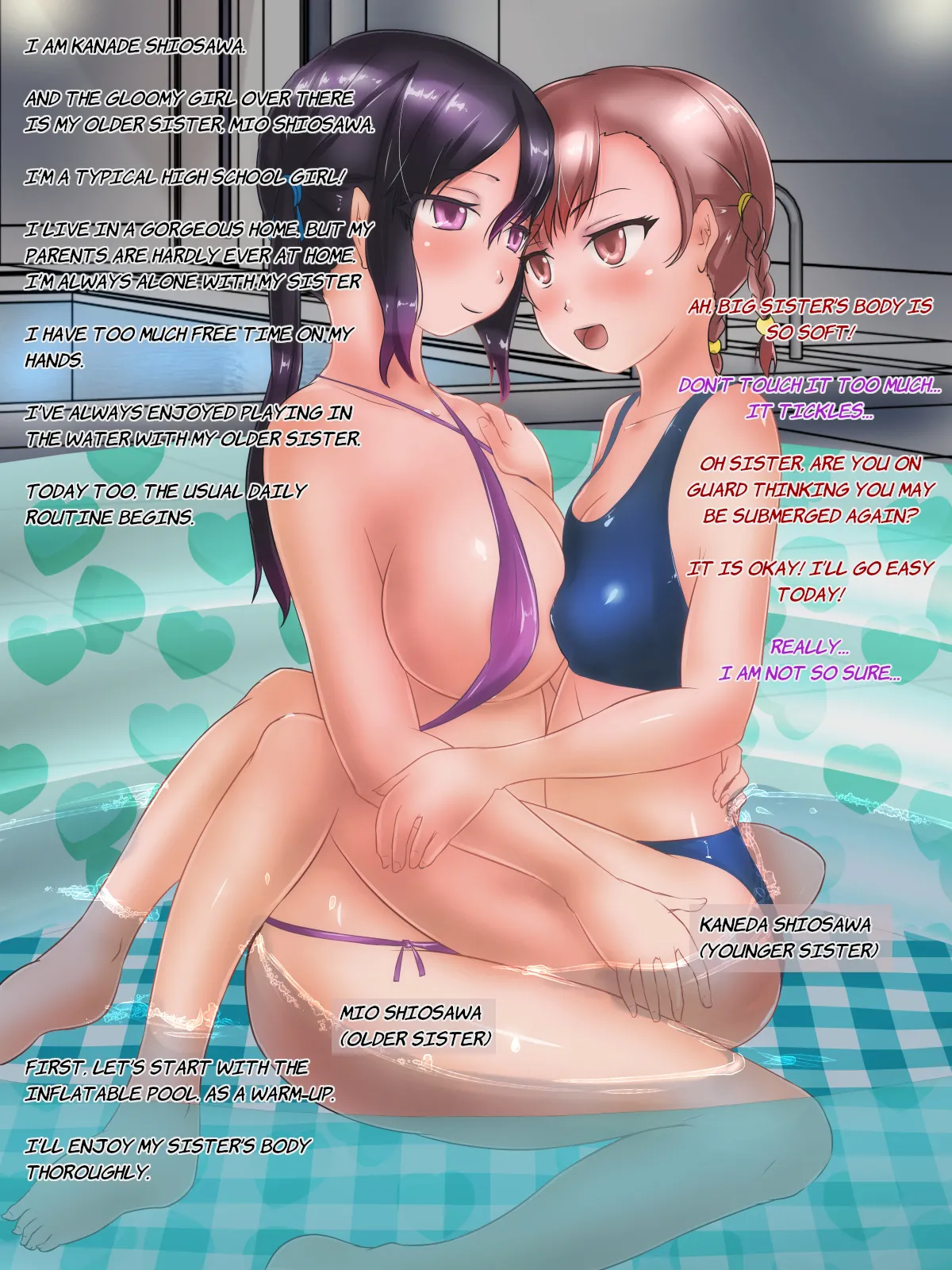 [H2O Aquarium (H2O)] Soda! Himadashi, Onechan o Mizuzeme Shiyou! | That's right! I'm bored, so let's waterboard my sister [English]