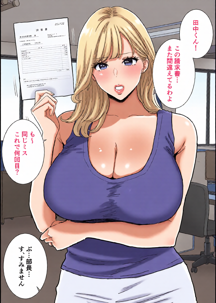 [reo] Bakunyuu Hitozuma Joushi to Saikou ni Kimochi Ii Nakadashi Sex
