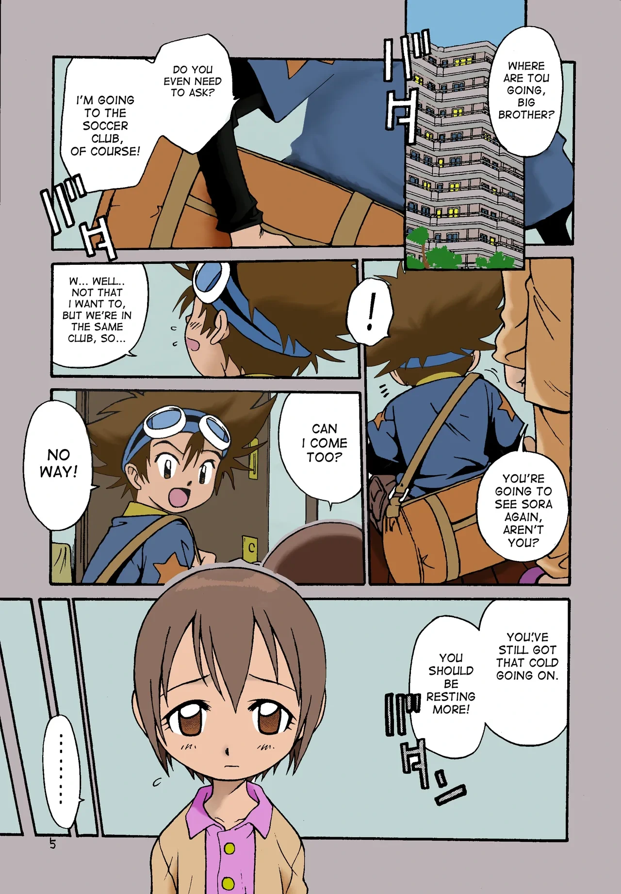 [Studio Tar (Kyouichirou, Shamon)] Jou-kun, Juken de Ketsukacchin. (Digimon Adventure) [English] [desudesu] [Colorized/Incompled] [Digital]