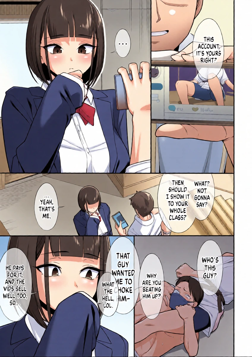 [Dorono Mizuki] I tried to blackmail a girl with her secret account, and she smothered me to death with her tits! [English]
