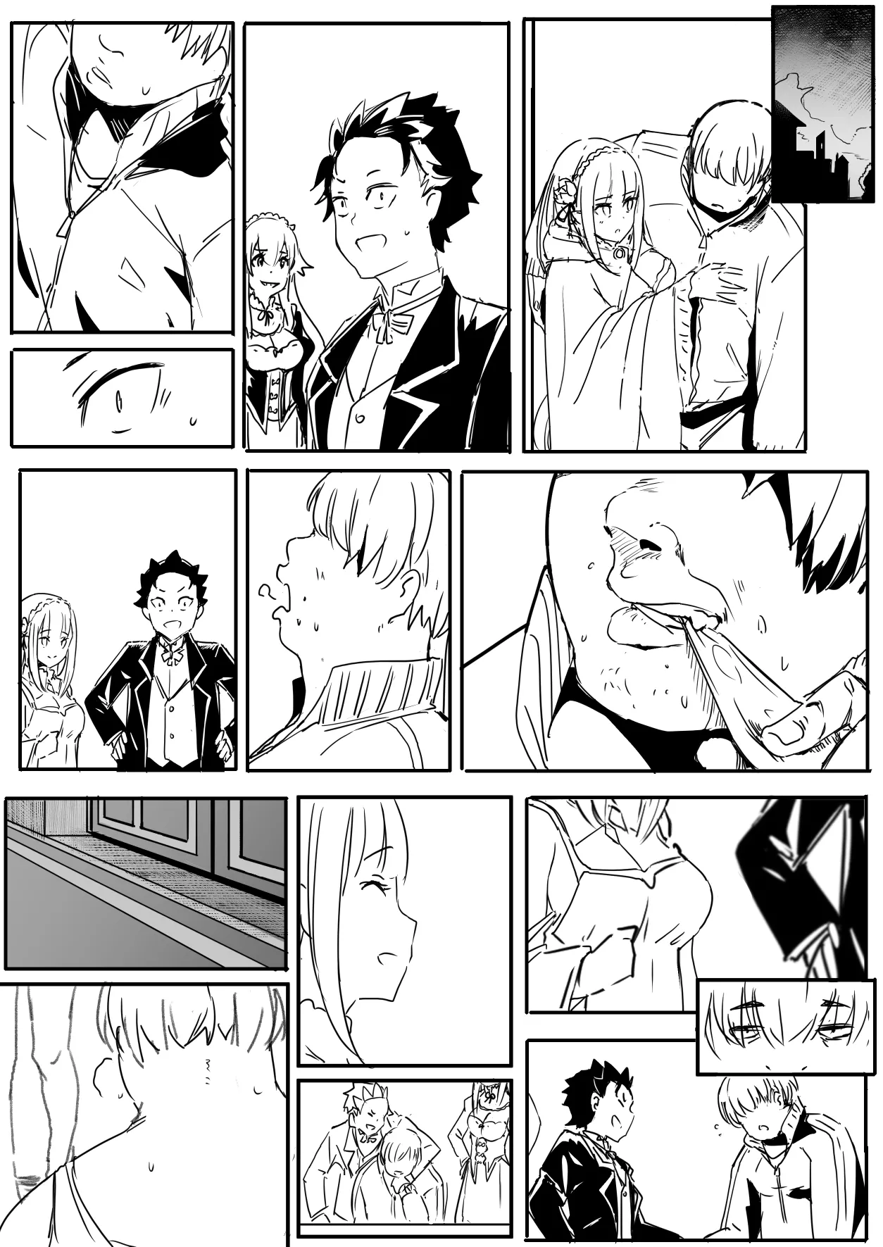 [Oninarasu] EMT (NTR 1 - 4 & Extras)(2/19/2026)(Re: Zero kara Hajimeru Isekai Seikatsu)