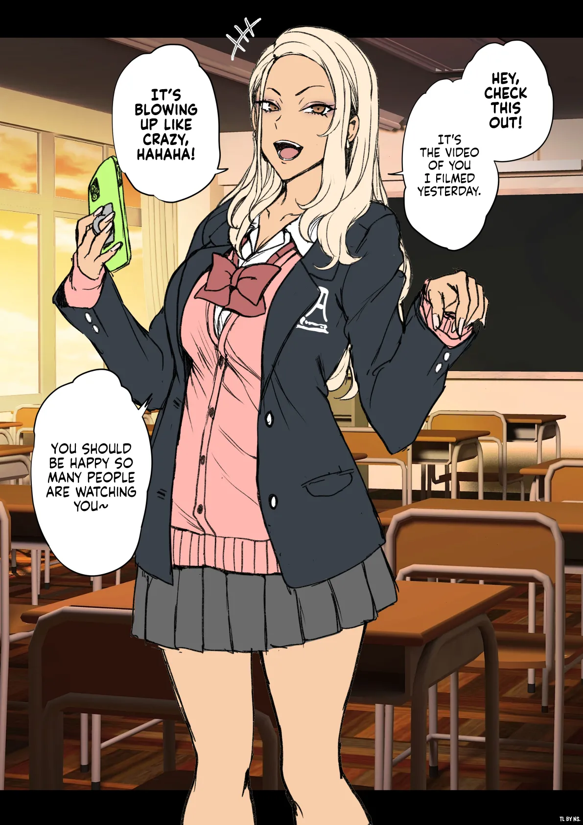 [Aiue Oka] Mukatsuku Gyaru ni Saimin o Kakeru Hanashi | A Story About Hypnotizing a Bitchy Gyaru [English] [NudeSalad]