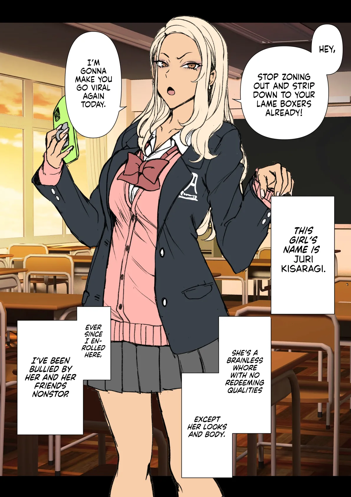 [Aiue Oka] Mukatsuku Gyaru ni Saimin o Kakeru Hanashi | A Story About Hypnotizing a Bitchy Gyaru [English] [NudeSalad]