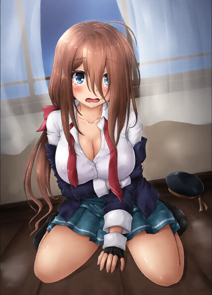 [Newtype Kenkyuujo (Kotowari)] Namidame ga Kawaii Kakure Kyonyuu no Uchi no Hishokan (Kantai Collection -KanColle-) [Digital]