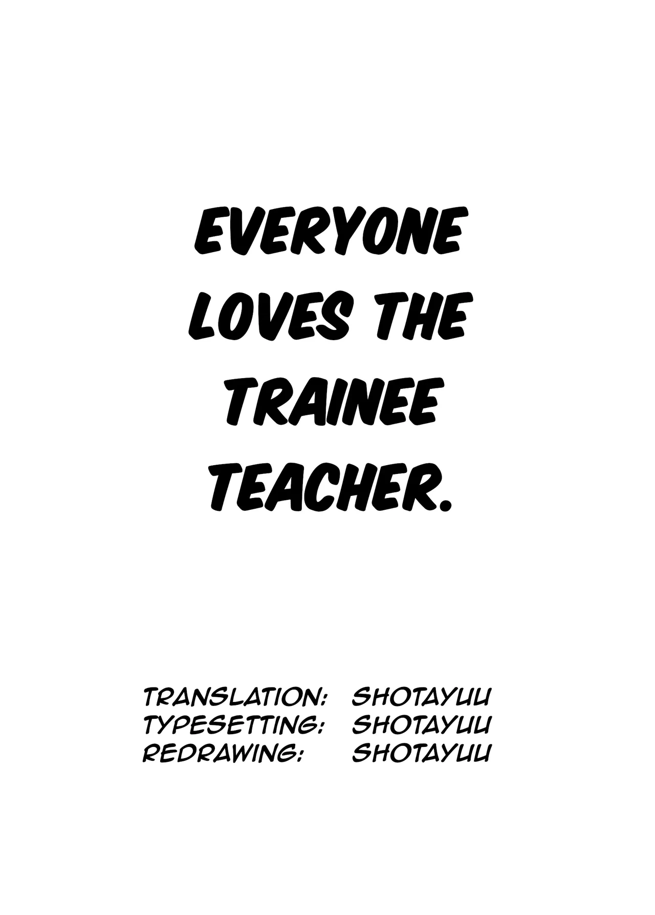 [Shoshosho Frontier (Ocha)] Jisshuusei wa Minna ga Daisuki | Everyone loves the trainee teacher [English] [ShotaYuu] [Digital]