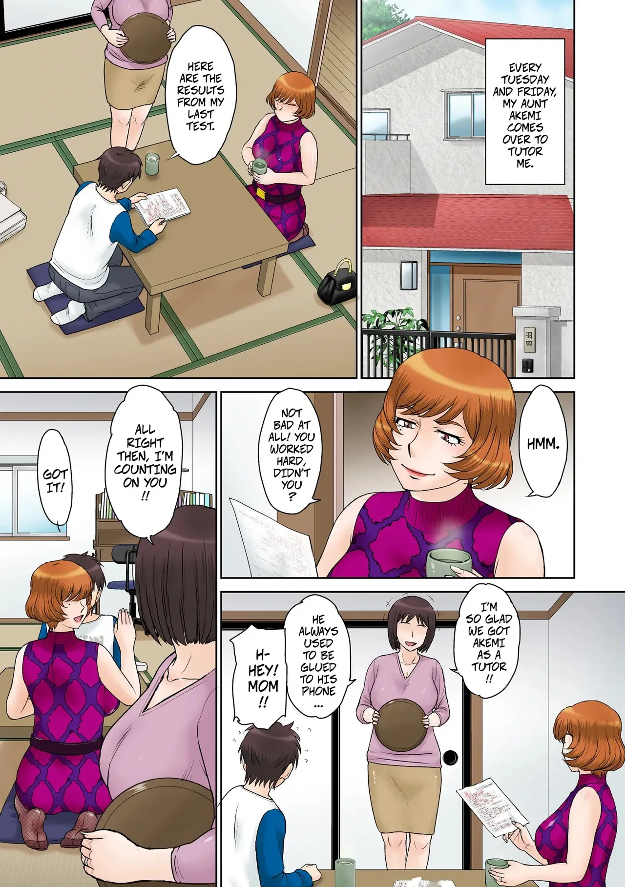 [MOON RULER (Tsukino Jyogi)] Katei Kyoushi no Oba-san to Boku | My Aunt Tutors Me [English] [CopyOf] [Digital]