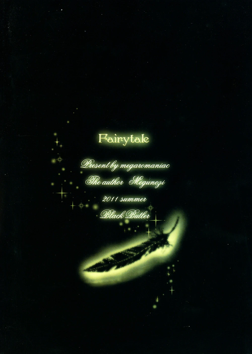 (C80) [megaromaniac (Megunoji)] Fairytale (Kuroshitsuji)
