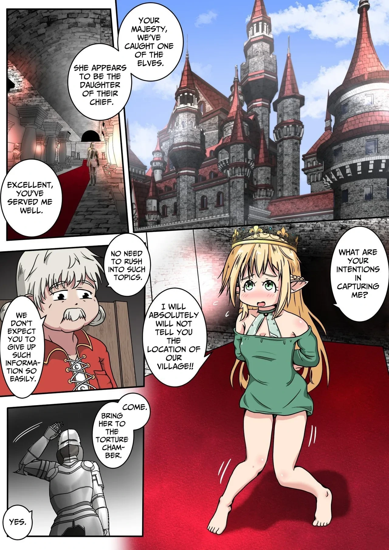 [Ecchi Ecchi Daifuku (Neko Daifuku)] Elf Musume-san no Shiri Ana ni Yamaimo o Tsugikomu Ohanashi | Stuffing A Mountain Yam Into The Elf Daughter's Ass [English] [TsukiNet]
