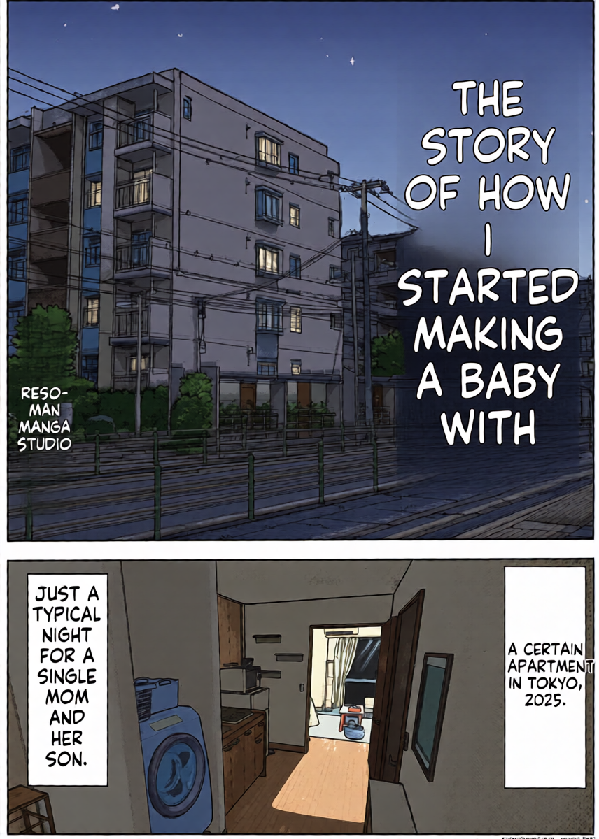 [Resoman Manga Koubou] A story about a single mom who ended up trying to get pregnant with her son [English]