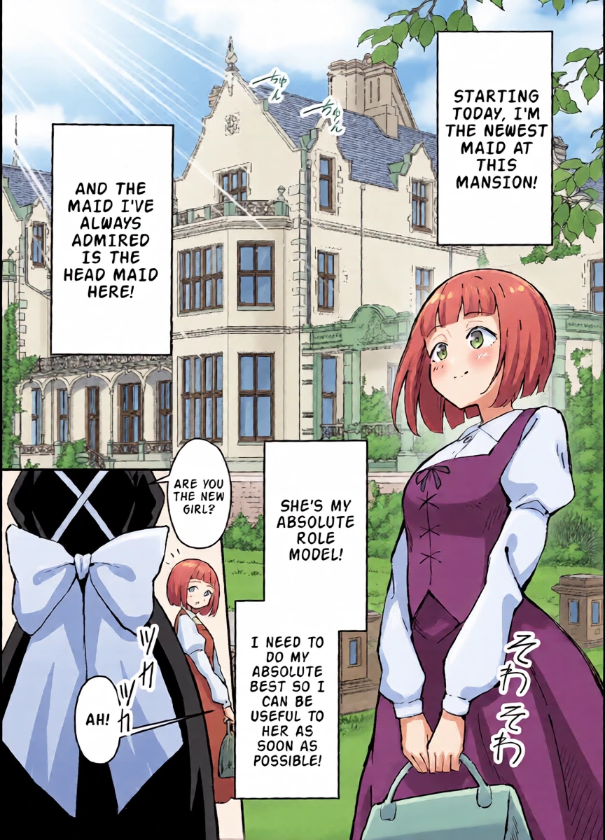 [Sukebe Hatsudensho (Hatsuden Pengin)] Akogare no Senpai Maidchou no Yotogi o Kengaku | Observing the Night Duties of the Admired Senior Head Maid [English] [LKK•Scans] [Digital]