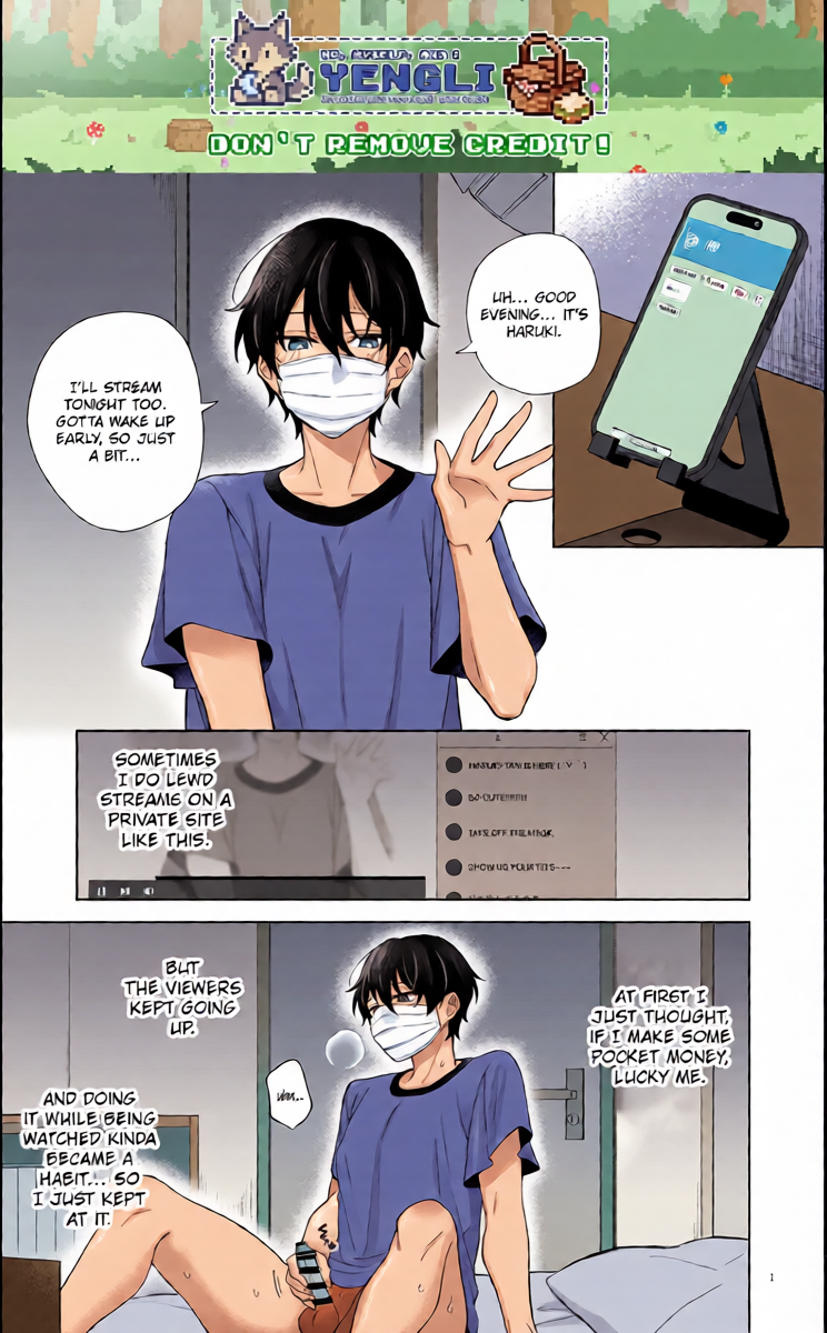 [Ojiketto (105kg)] Ero Haishin shiteru Otokonoko Tokutei Shite Hatsuteiken Namahame Haishin [English] {Yengli} [Digital]