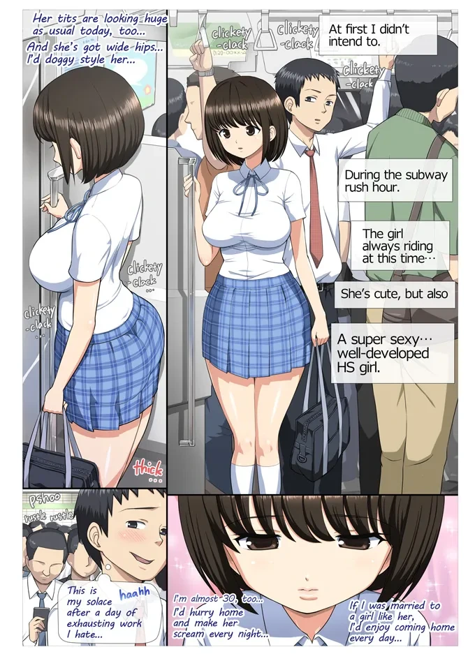 [Aomizuan (Toilet Komoru)] Chikan Shita Joshikousei to Sonogo, Musabori Au you na Doero Junai | The Molestation That Became Avid Hyper-Erotic Love [English]
