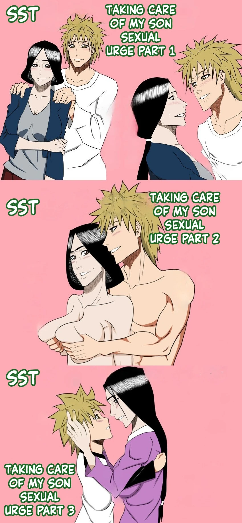[SST] Musuko No Sewa Chapter 1-3 [Taking Care My Son Sexual Urge] [English]