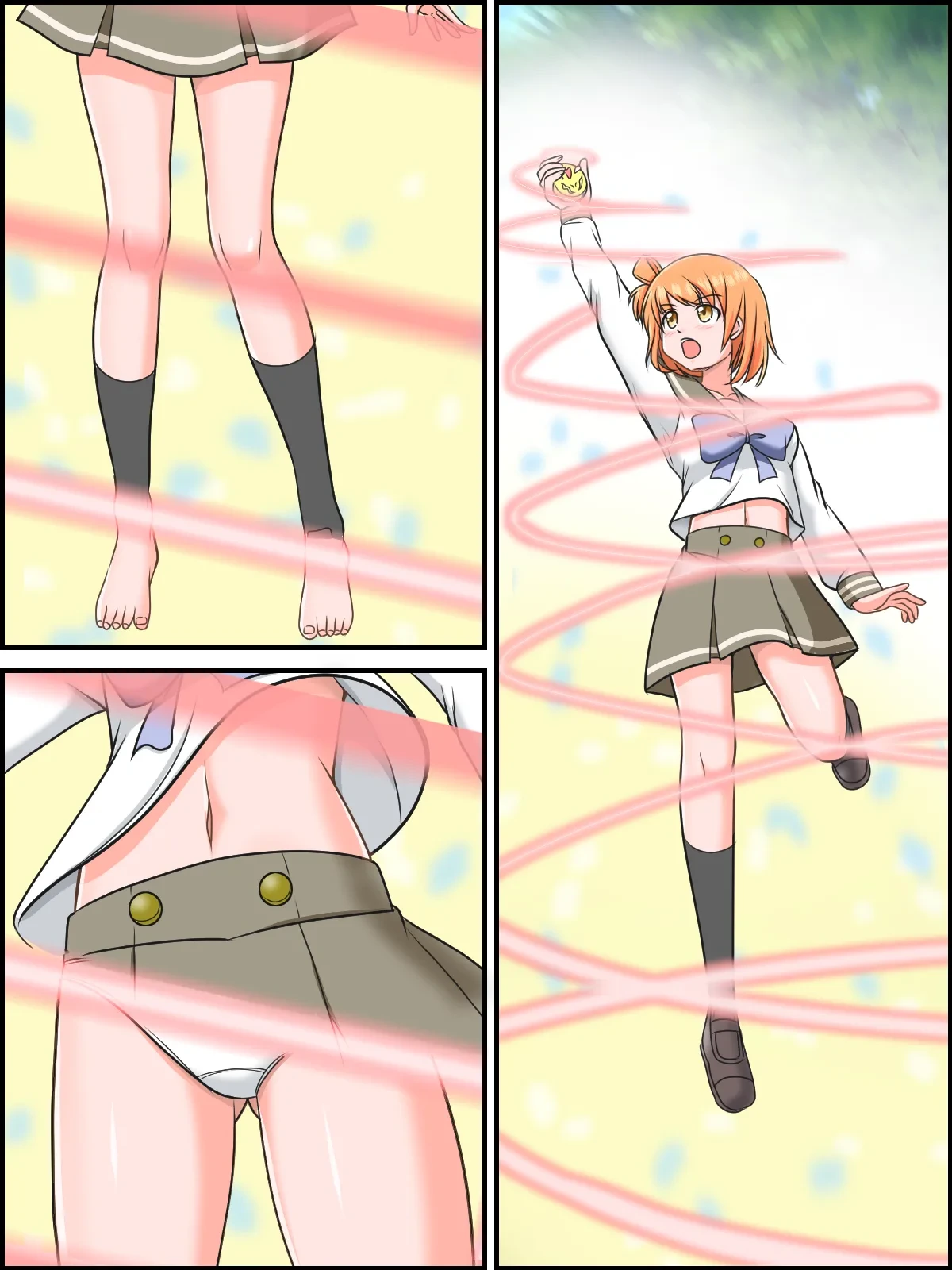 [Kutsugen Kanna] Yoso no Ko Heroine Amane no Henshin Scene