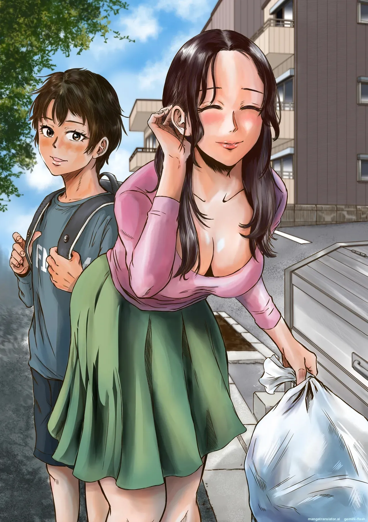 [Dekamatsu] My gentle and kind friend's mom was a slut who devoured young boys' cocks.