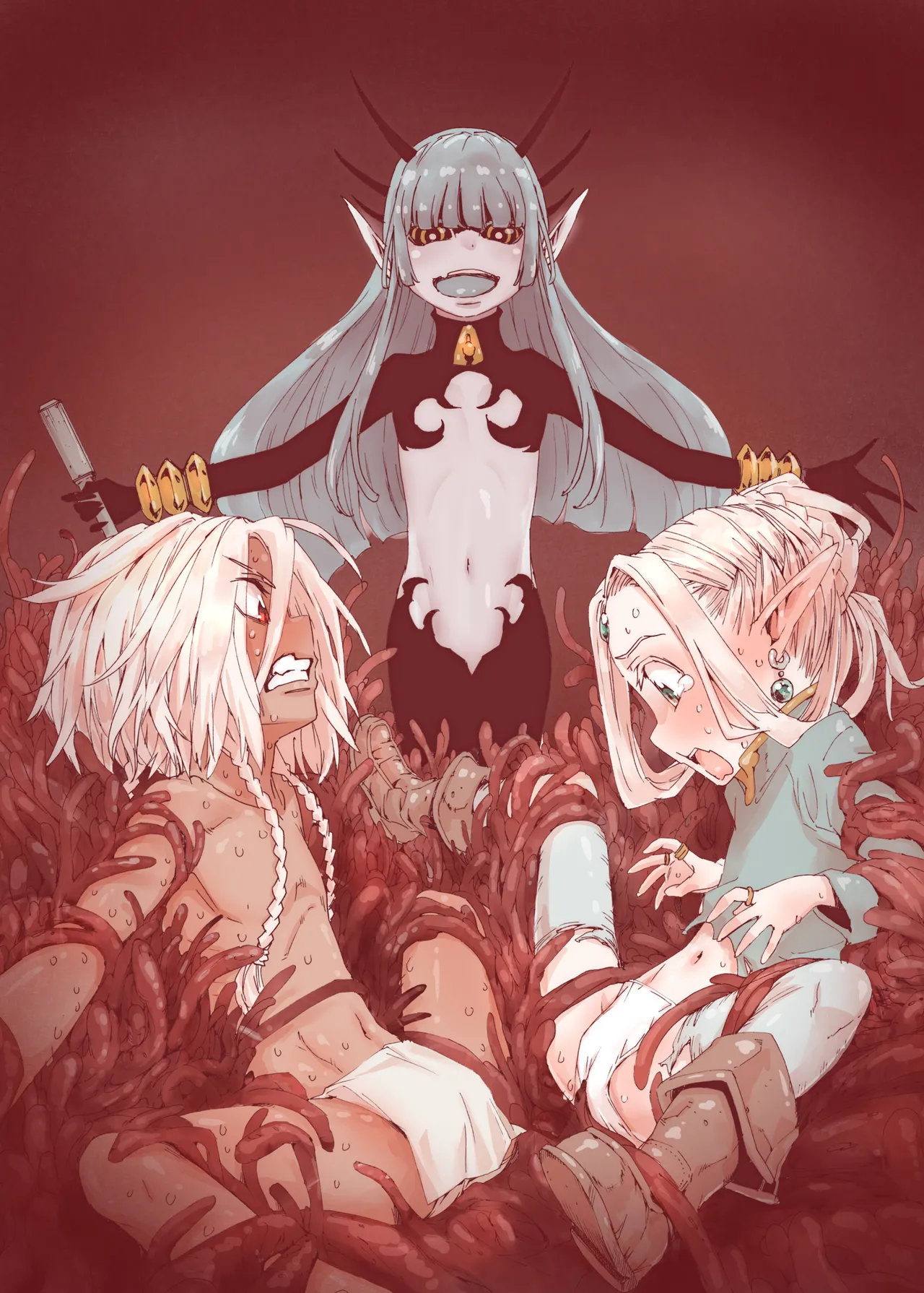 [Kyaradain] Daraku no Majo ~ Shounen Yuusha to Tsurupeta Elf wa Ikanishite Majo ni Yabureta ka ~